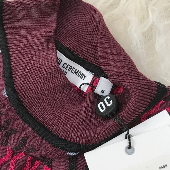 OPENING CEREMONY Printed Mock Neck Top - Picture 4 of 8